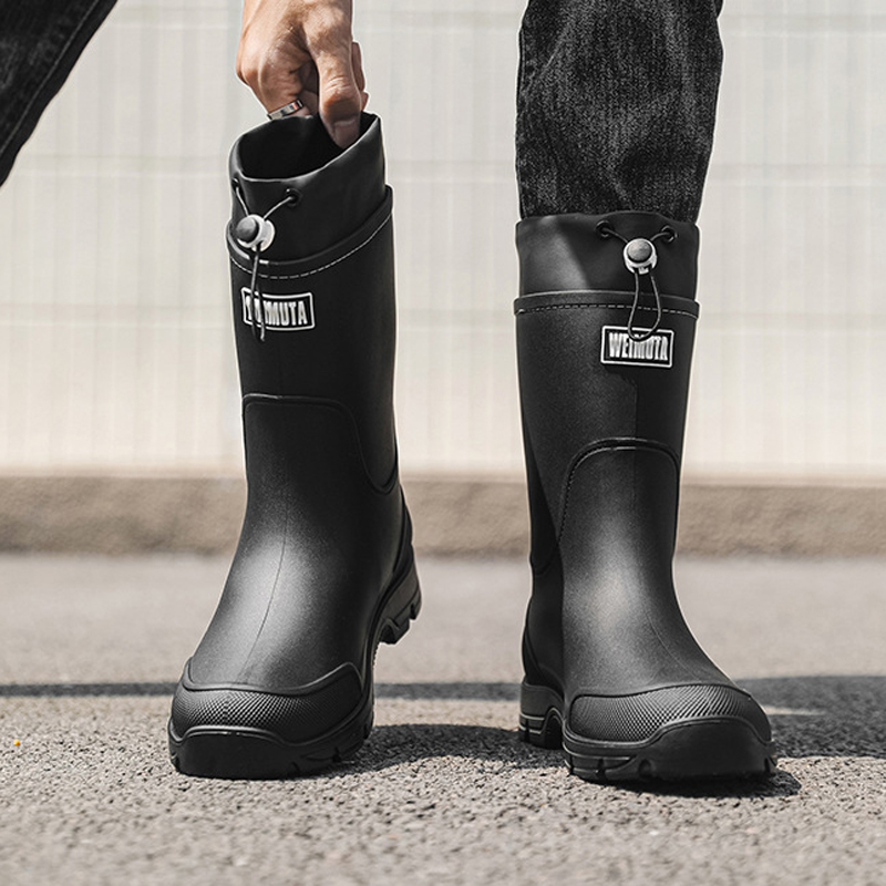 Men'S Shoes Water Resistant - أحذية مطر متينة للنساء، أحذية نصف