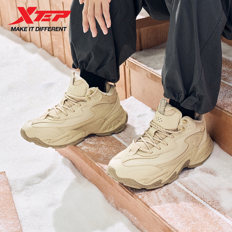 Men'S Xtep Shoes - Xtep أحذية قطنية للرجال 2025 شتاء