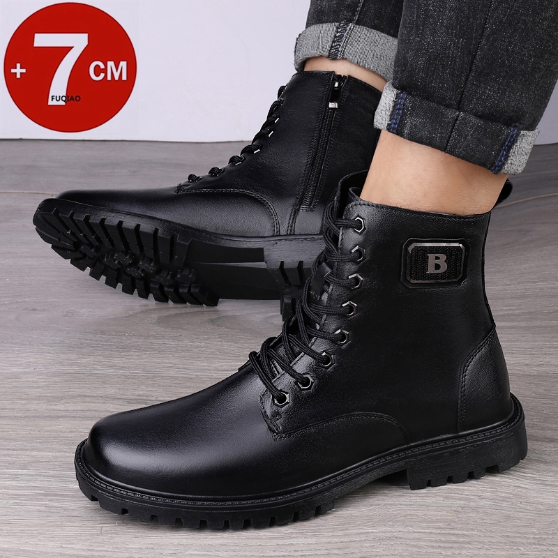 الرجال جلد طبيعي مصعد الأحذية  - مراجعة Men'S Shoes Increase Height وسعره