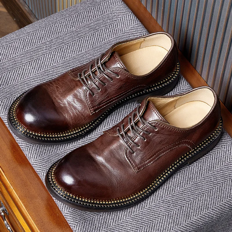 حذاء ديربي كاجوال للرجال برباط - مراجعة Men Shoes Must Have وسعره