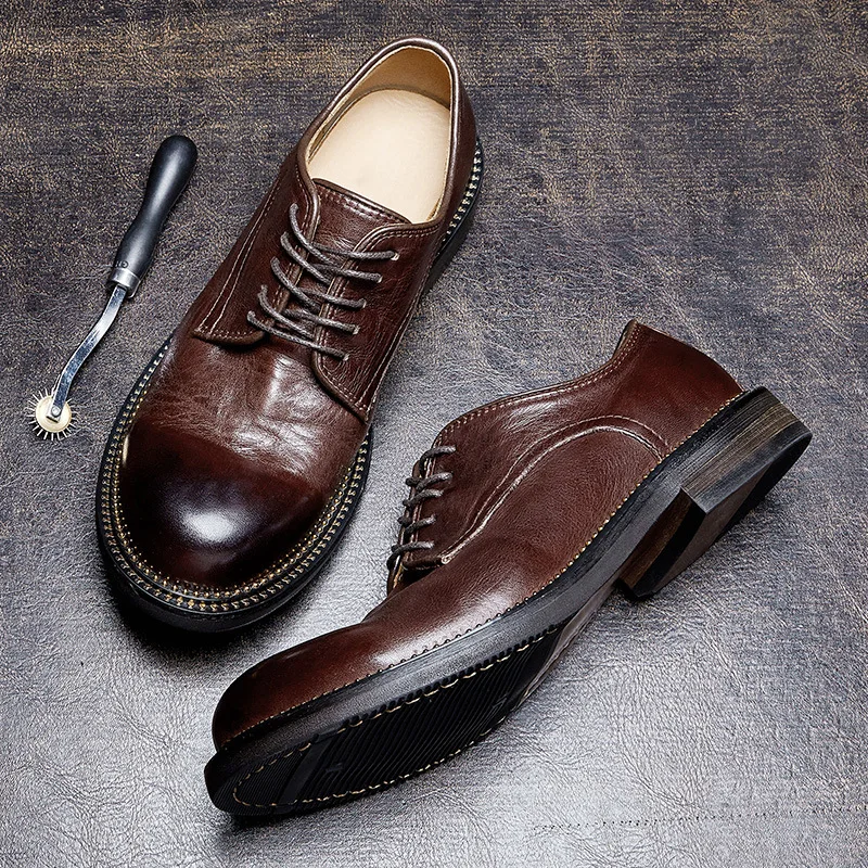 حذاء ديربي كاجوال للرجال برباط - مراجعة Men Shoes Must Have وسعره