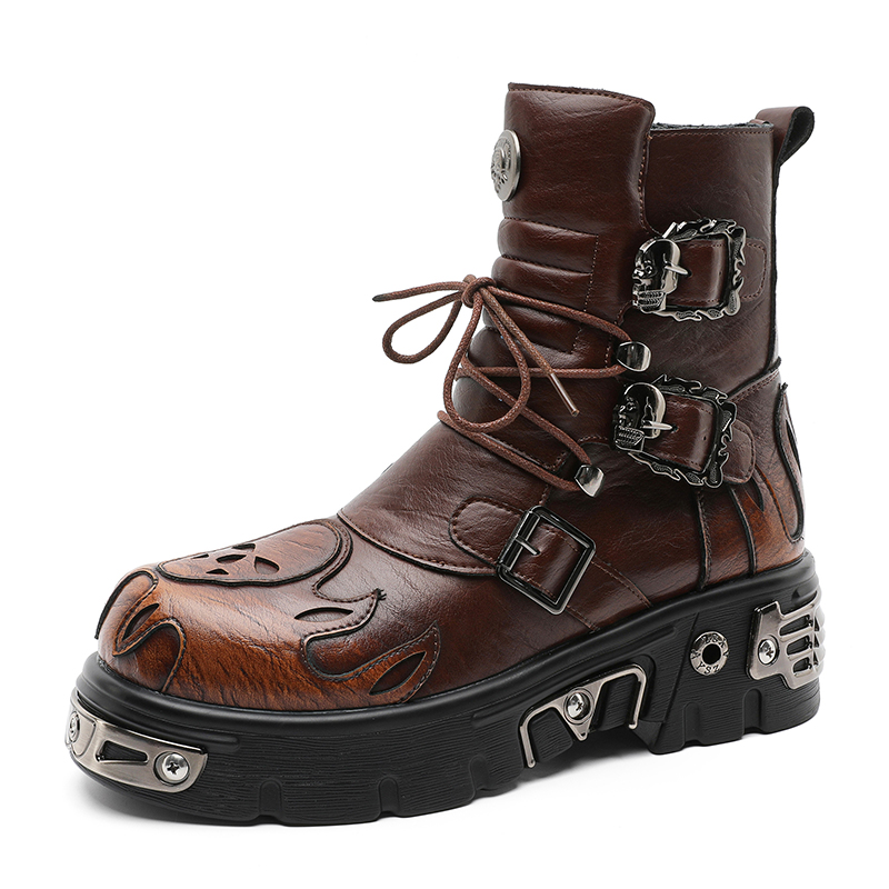 أحذية رجالية بتصميم بانك ريترو - مراجعة Men'S Shoes Increase Height وسعره