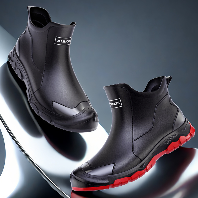 أحذية مطر قصيرة للرجال، أحذية  - مراجعة Men'S Shoes Water Resistant وسعره