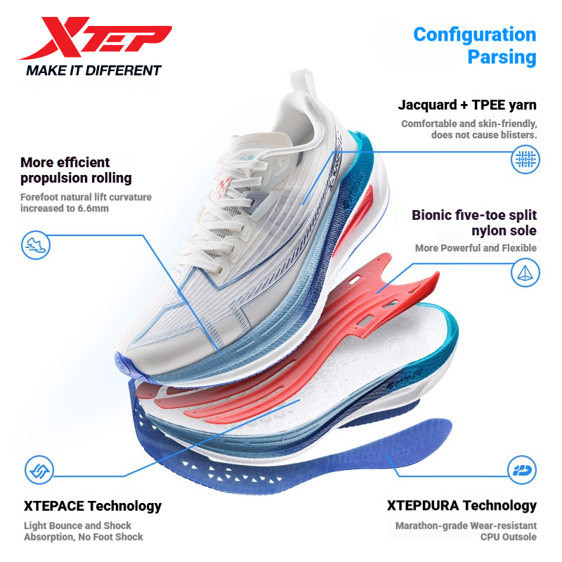 حذاء الجري Xtep One Piece Mode - مراجعة Men'S Xtep Shoes وسعره