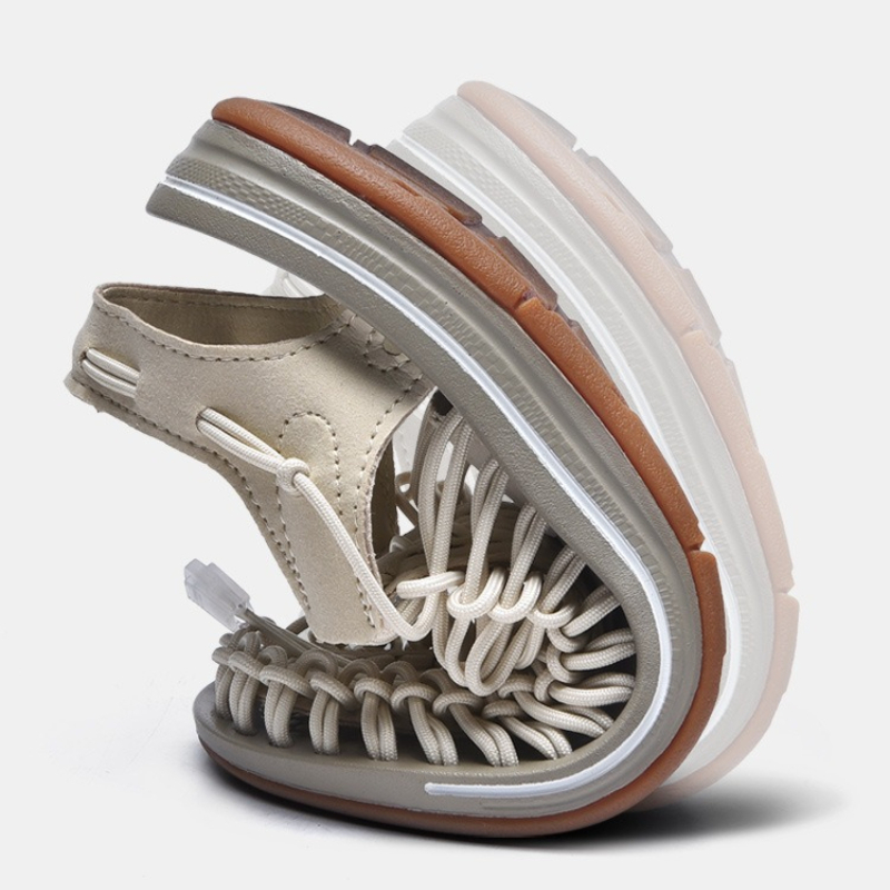 صنادل منسوجة خفيفة الوزن ومريح - مراجعة Men Shoes Essentials وسعره