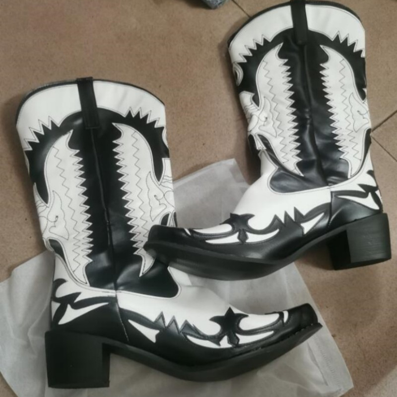 أحذية رعاة البقر الرجالية الجد - مراجعة Men Shoes Size 46 وسعره